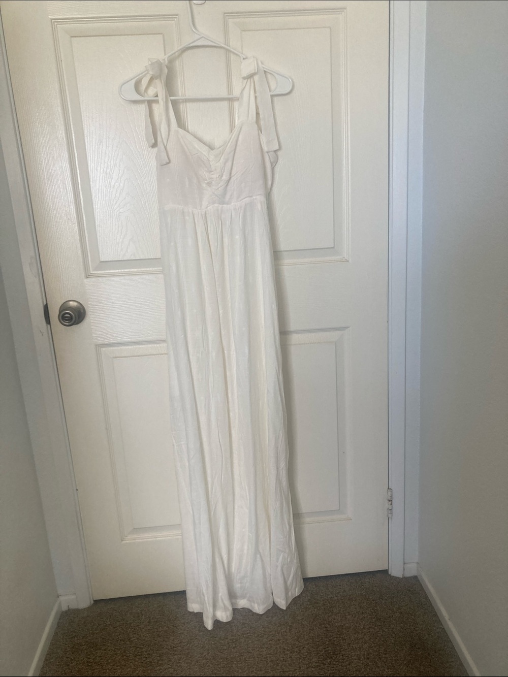 Soma Cream Tie-Shoulder Maxi Dress